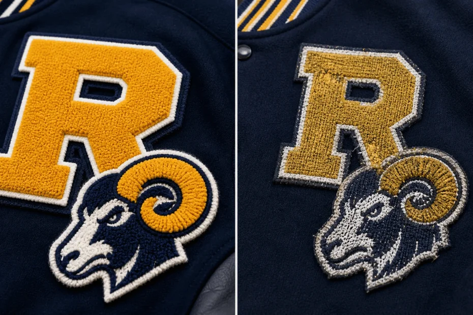 Correct chenille patch digitizing result