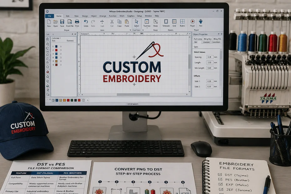 Best file formats for embroidery DST vs PES